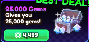 25,000 Gems