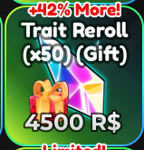 Trait Reroll x50【4500R】